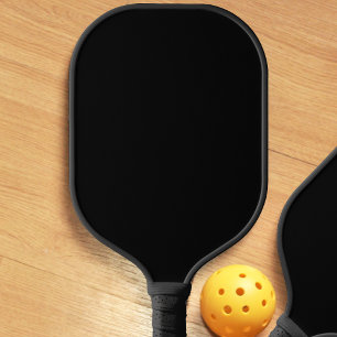 Jet Black Solid Color Einfach Minimalistisch Pickleball Schläger