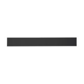 Jet Black Solid Color Einladungsbanderole (Flach)