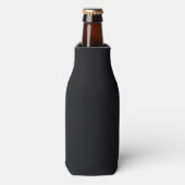 Jet Black Solid Color Flaschenkühler (Flaschenvorderseite)