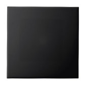 Jet Black Solid Color Fliese (Vorderseite)