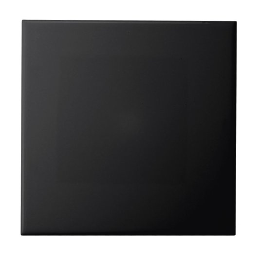 Jet Black Solid Color Fliese (Vorderseite)