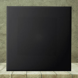 Jet Black Solid Color Fliese
