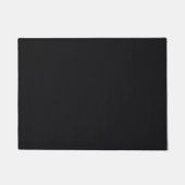Jet Black Solid Color Fußmatte (Vorderseite)