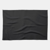 Jet Black Solid Color Geschirrtuch (Horizontal)