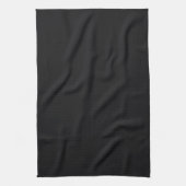 Jet Black Solid Color Geschirrtuch (Vertikal)