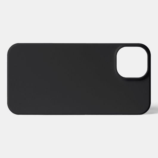 Jet Black Solid Color iPhone Hülle (Rückseite (Horizontal))