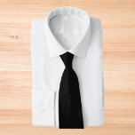 Jet Black Solid Color Krawatte<br><div class="desc">Jet Black Solid Color</div>