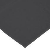 Jet Black Solid Color Kurzer Tischläufer (Ecke)