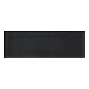 Jet Black Solid Color Namenschild