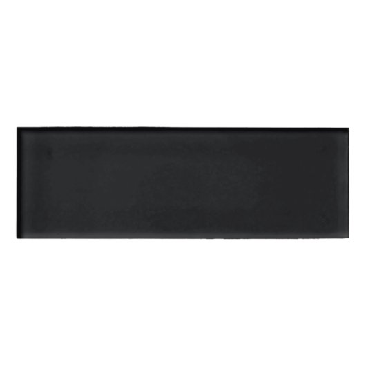 Jet Black Solid Color Namenschild (Vorderseite)