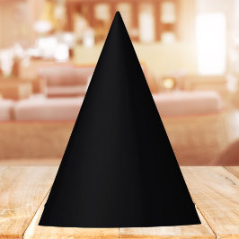 Jet Black Solid Color Partyhütchen