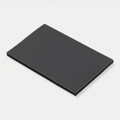 Jet Black Solid Color Post-it Klebezettel (angewinkelt)