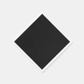 Jet Black Solid Color Serviette (Ecke)
