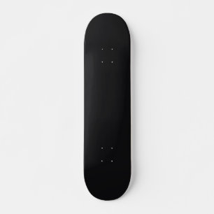 Jet Black Solid Color Skateboard
