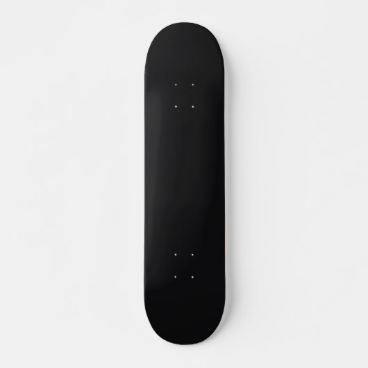 Jet Black Solid Color Skateboard (Vorne)