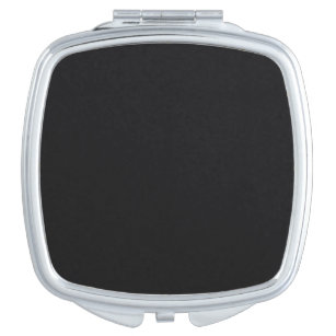 Jet Black Solid Color Taschenspiegel