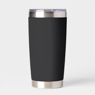 Jet Black Solid Color Thermobecher