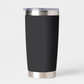 Jet Black Solid Color Thermobecher (Rechts)