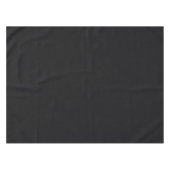 Jet Black Solid Color Tischdecke (Vorderseite (Horizontal))