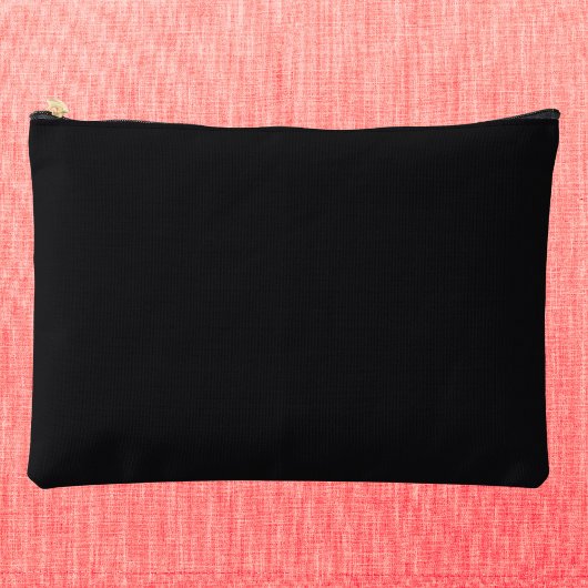 Jet Black Solid Color Zubehörtasche