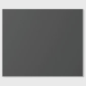 Jet Black Wrapping Paper Geschenkpapier (Flach)