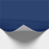Jet Blue Solid Color Geschenkpapier (Ecke)