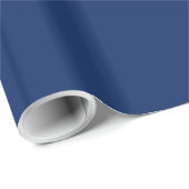 Jet Blue Solid Color Geschenkpapier (Rolleneckpunkt)