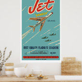 Jet Bomber (Vintager chinesischer Firecracker) Poster (Küche)