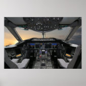 Jet-Cockpit Poster (Vorne)