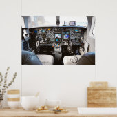 Jet-Cockpit Poster (Küche)