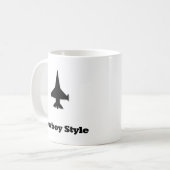 Jet Cowboy Style kämpfen Kaffeetasse (Vorderseite Links)