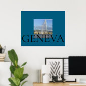 Jet d'Eau in Genf Poster (Heimbüro)