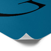 Jet d'Eau in Genf Poster (Ecke)