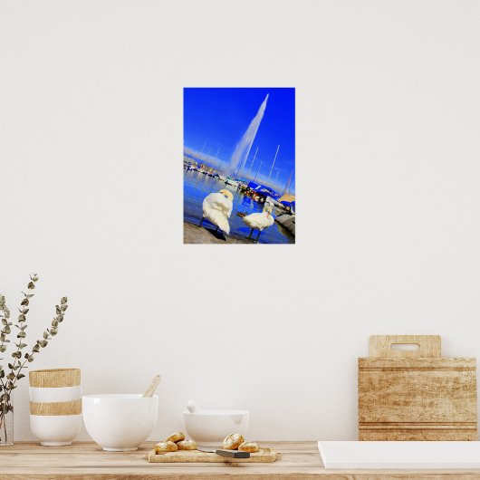 Jet d'Eau Poster (Küche)