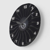 Jet Engine Acrylic Wall Clock Große Wanduhr (Winkel)