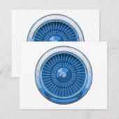 Jet Engine Feiertagskarte (Vorne/Hinten)