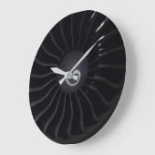 Jet Engine Wall Clock Große Wanduhr (Winkel)