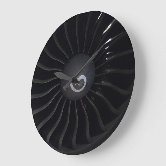 Jet Engine Wall Clock Große Wanduhr (Winkel)