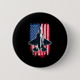Jet F-35 4. Juli Männer Frauen Kinder Pa Button