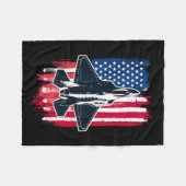 Jet F-35 4. Juli Männer Frauen Kinder Pa Fleecedecke (Vorderseite (Horizontal))