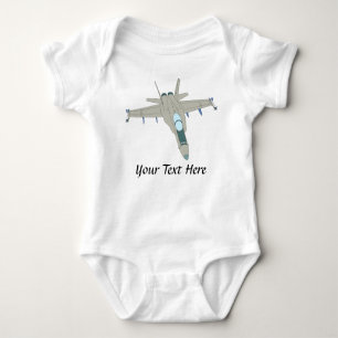 Jet Fighter F18 Hornet Design Baby Strampler