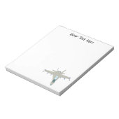 Jet Fighter F18 Hornet Design Notizblock (Rotiert)