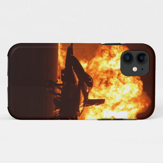 Jet Fighter Flames Case-Mate iPhone Hülle (Rückseite (Horizontal))