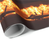 Jet Fighter Flames Geschenkpapier (Rolleneckpunkt)