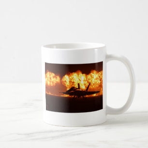 Jet Fighter Flames Kaffeetasse