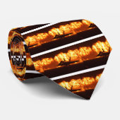 Jet Fighter Flames Krawatte (Gerollt)