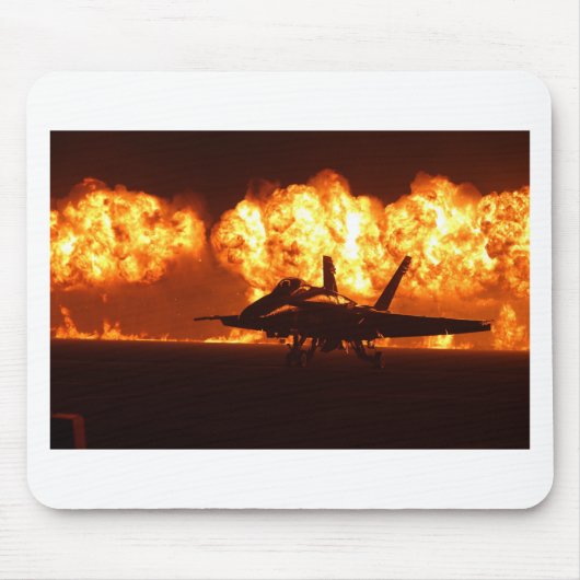 Jet Fighter Flames Mousepad (Vorne)
