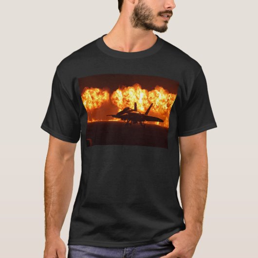 Jet Fighter Flames T-Shirt (Vorderseite)