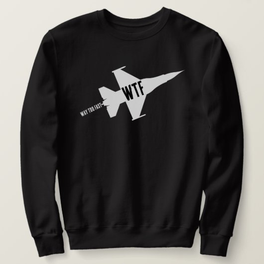 Jet-Fighter-Flugzeug,Einfach,Luftfahrt,witzig,witz Sweatshirt (Design vorne)