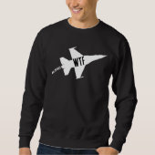 Jet-Fighter-Flugzeug,Einfach,Luftfahrt,witzig,witz Sweatshirt (Vorderseite)